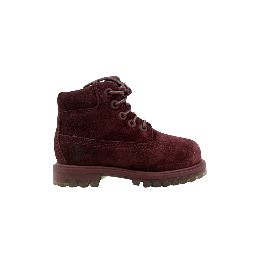 Кроссовки Timberland 6 Inch Premium Suede Toddler 'Dark Red'