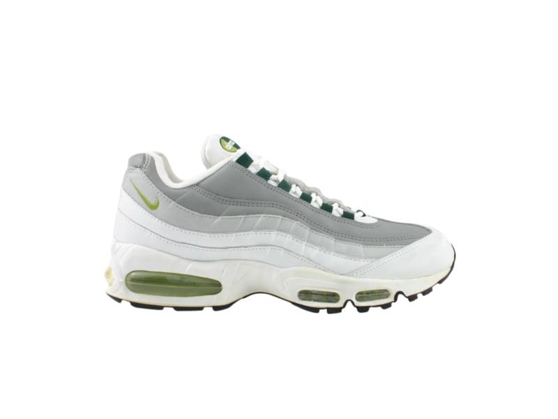 Кроссовки Wmns Nike Air Max 95 Leather White Pear Dark Forest