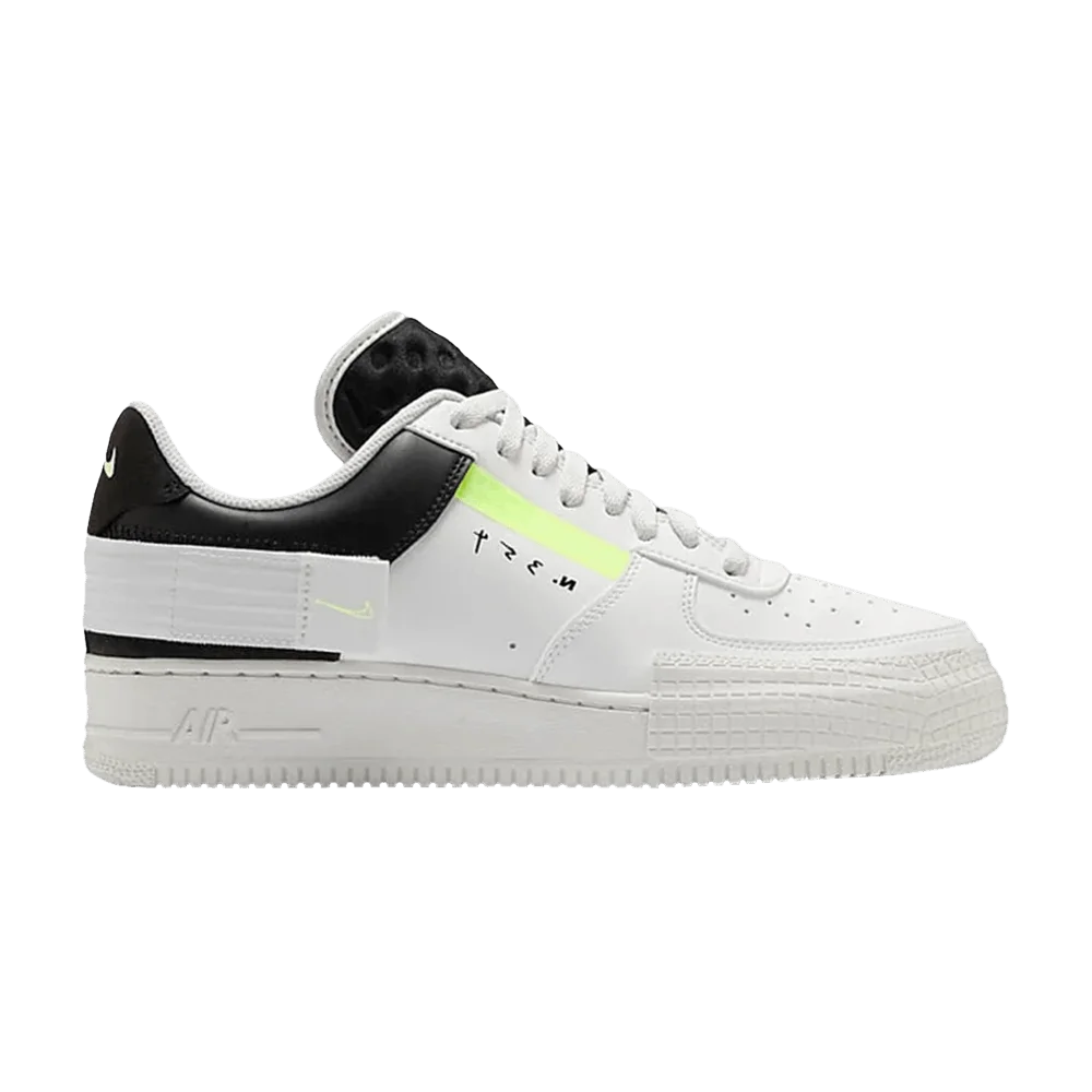Krossovki-Nike-Air-Force-1-Type-White-Barely-Volt