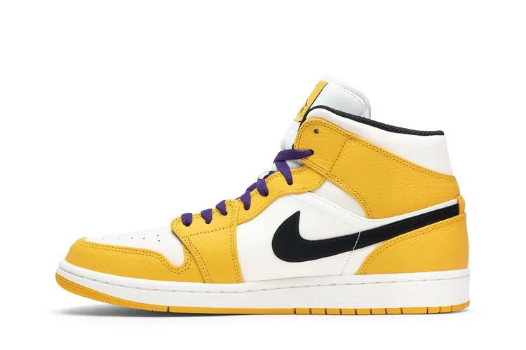 Кроссовки Air Jordan 1 Mid 'Lakers'