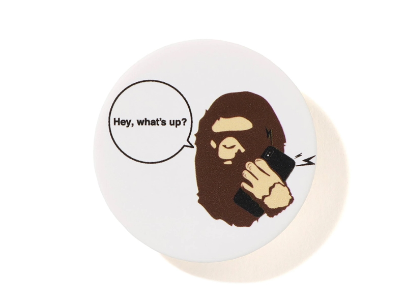 BAPE-Ape-Head-Popsockets-White