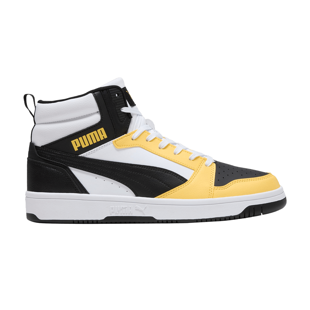 Кроссовки Puma Rebound Mid 'White Black Sunny Yellow'