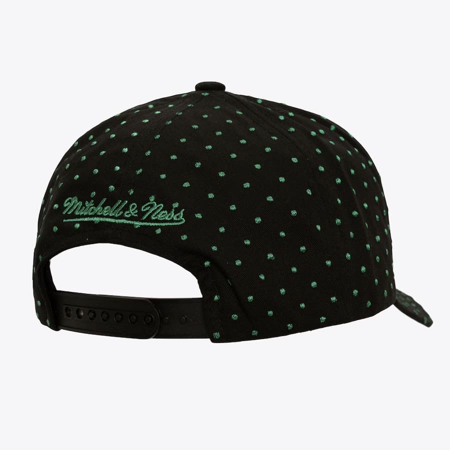 Mitchell-Ness-Black-Boston-Celtics-Polka-Polka-Pro-Adjustable-Hat-1