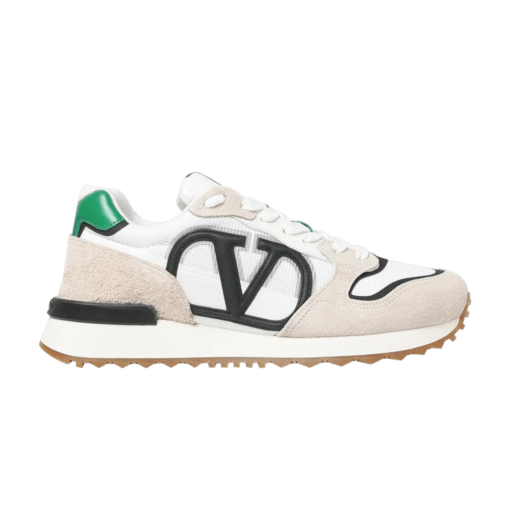 Кроссовки Valentino V Logo Pace Low 'White Green'
