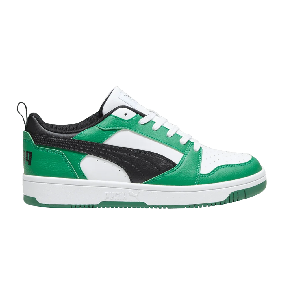 Krossovki-Puma-Rebound-V6-Low-Archive-Green-Black