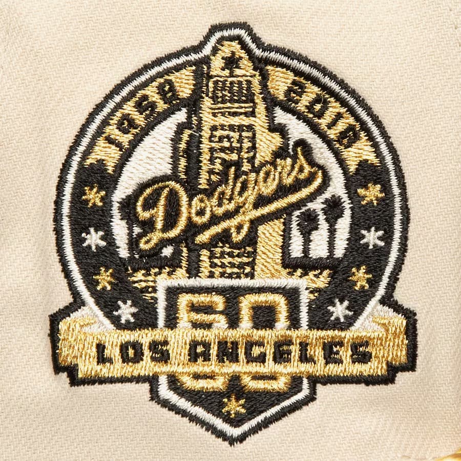 Mitchell-Ness-Cream-Los-Angeles-Dodgers-Golden-Ivory-Snapback-Hat-2