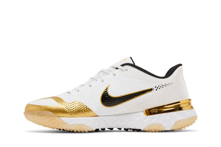 Кроссовки Nike Alpha Huarache Elite 3 Turf 'White Metallic Gold'