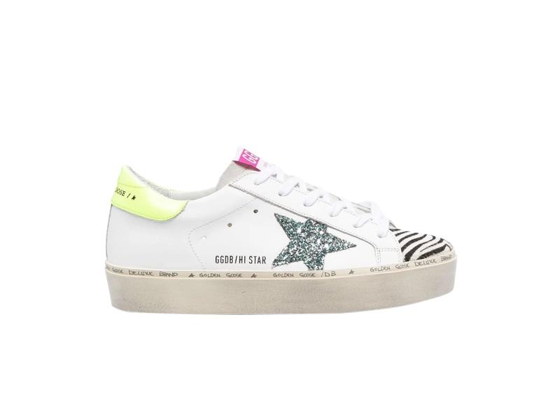 Кроссовки Golden Goose Wmns Hi Star White Zebra