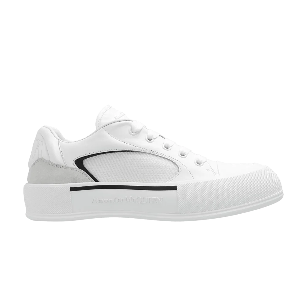 Кроссовки Alexander McQueen Skate Deck Plimsoll Low 'White Black'
