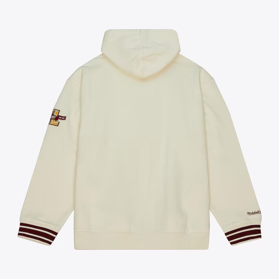 Худи Mitchell & Ness Cream Cleveland Cavaliers Retro Chainstitch Heavyweight Pullover Hoodie