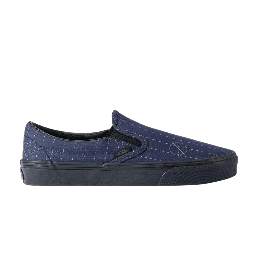 Кроссовки Vans Classic Slip-On 'Wool - Navy Black'