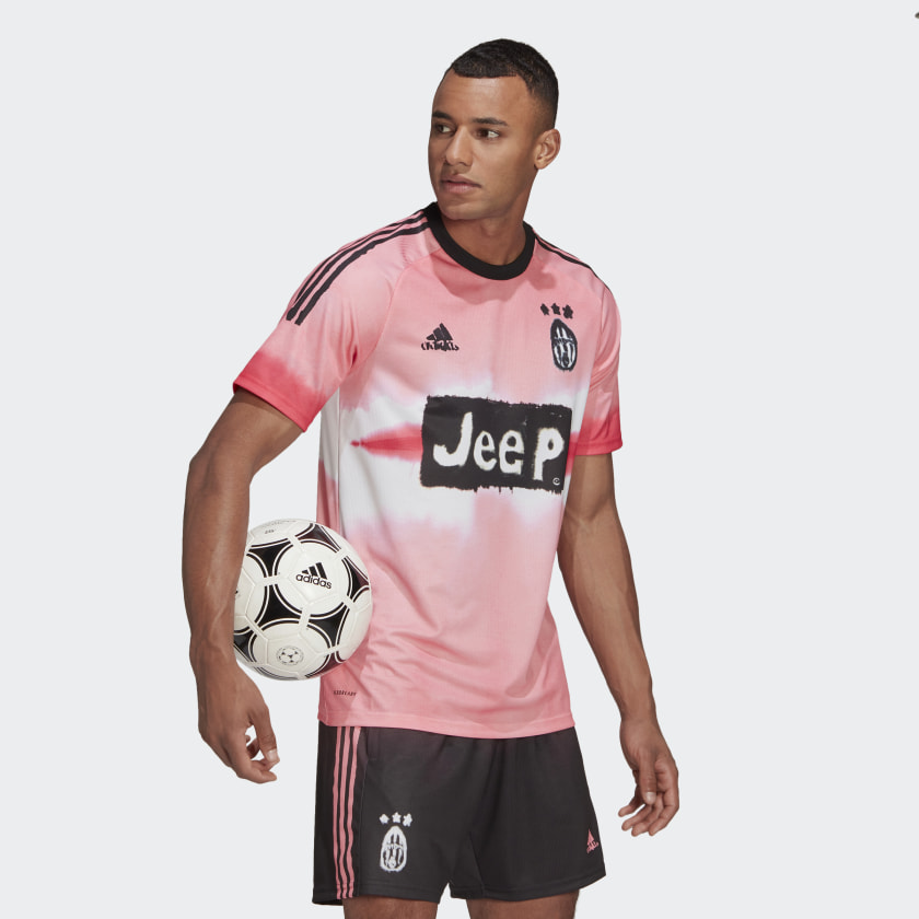 Футболка adidas Juventus Human Race Jersey Glow Pink/Black