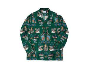 Awake-Egyptian-Button-Down-Shirt-Green-300x225
