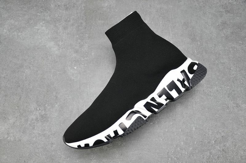 Balenciaga-Speed-Trainer-Graffiti-Black-White-10