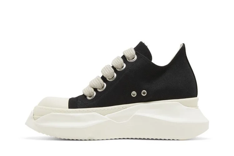 Кроссовки Rick Owens DRKSHDW Fogachine Cotton Denim Megalace Abstract Low 'Black Milk'