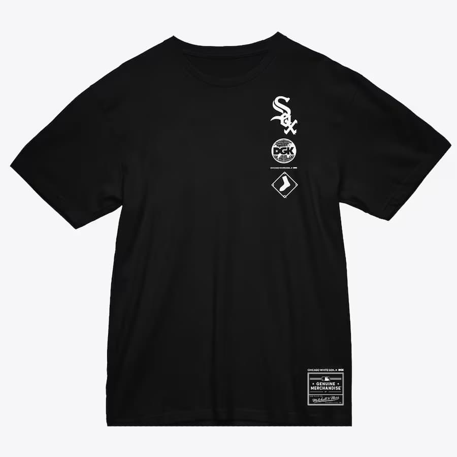 Футболка Mitchell & Ness x DGK Black Chicago White Sox Chaz Ortiz T-Shirt