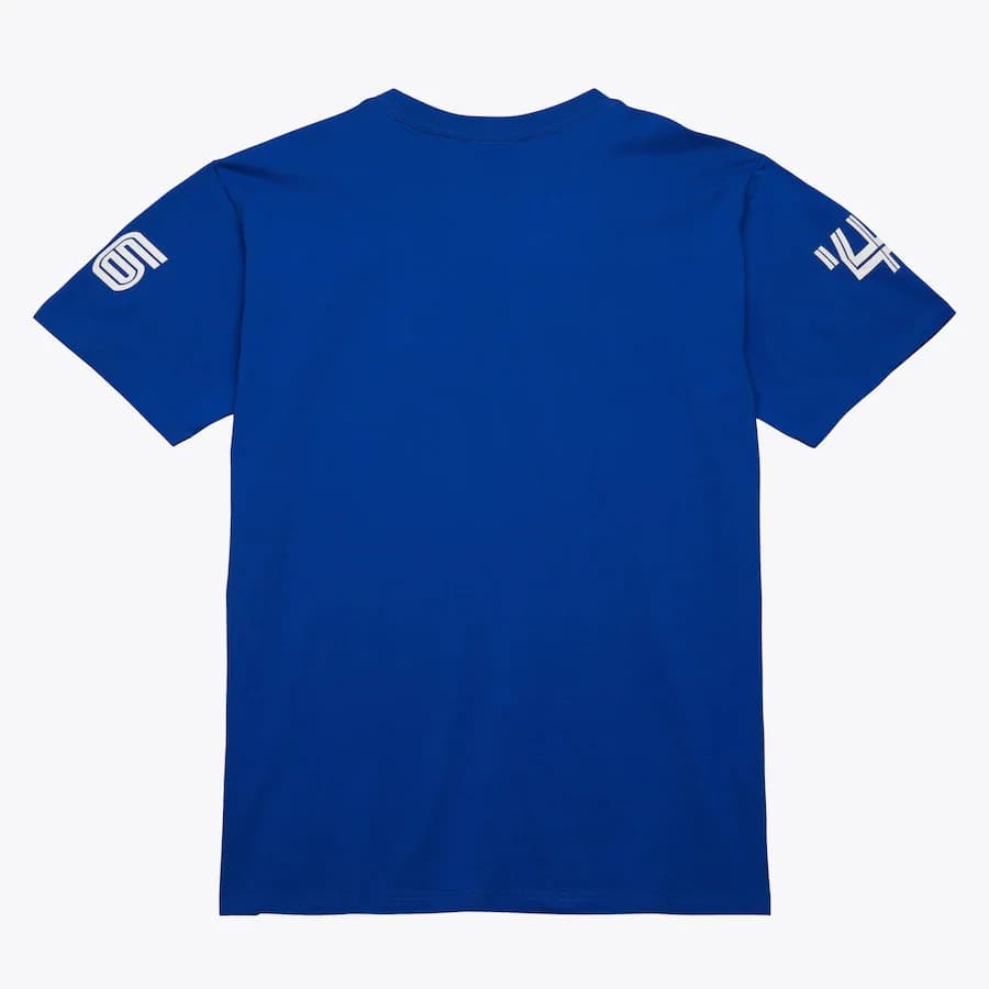 Футболка Mitchell & Ness Royal Philadelphia 76ers Speedway Blurred T-Shirt