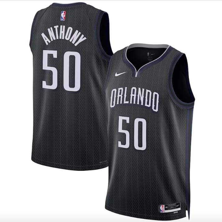 Баскетбольная джерси 2022-23 Orlando Magic #50 Cole Anthony Swingman City Black Jersey