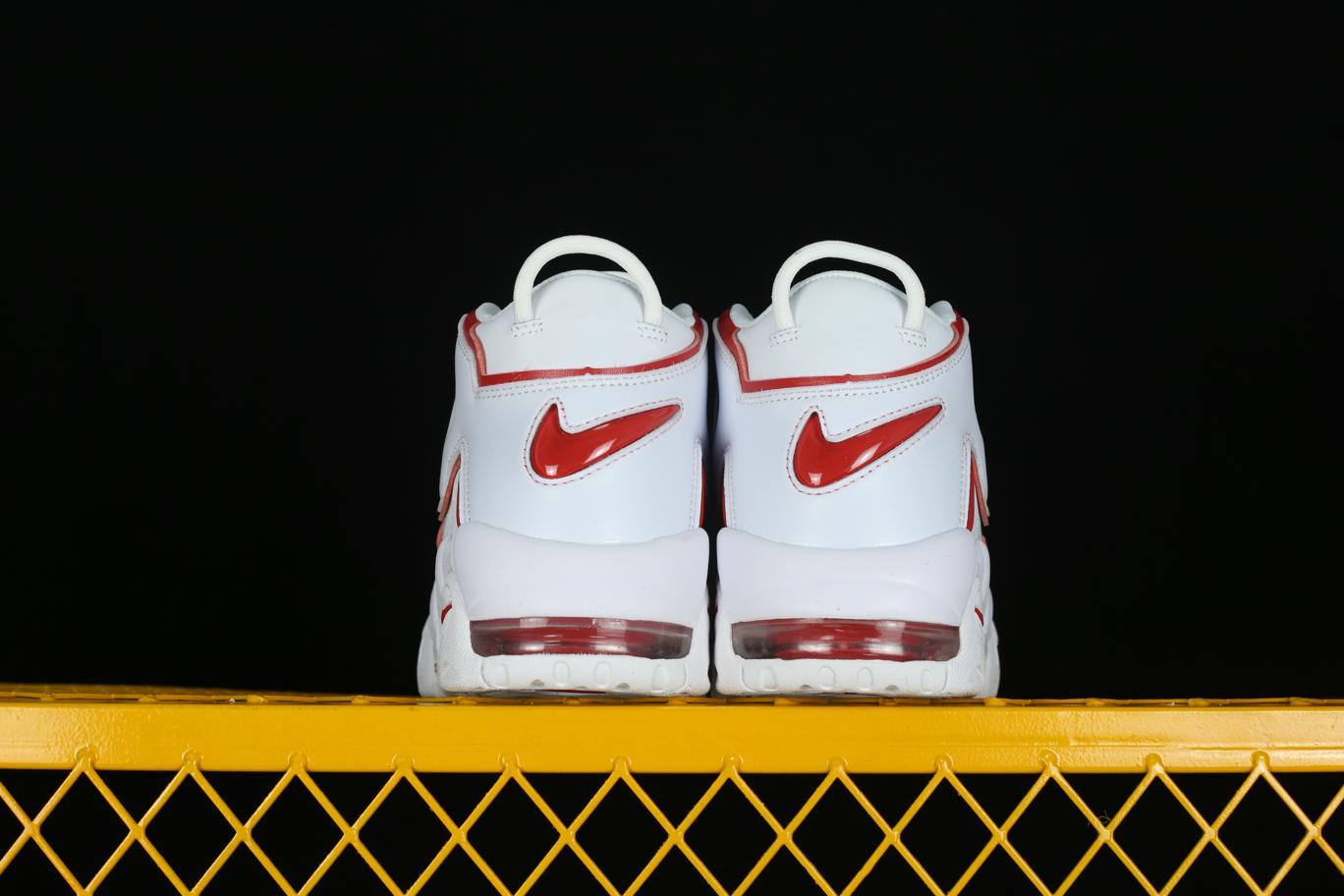 Кроссовки Nike Air More Uptempo White Varsity Red Outline (2018/2021)