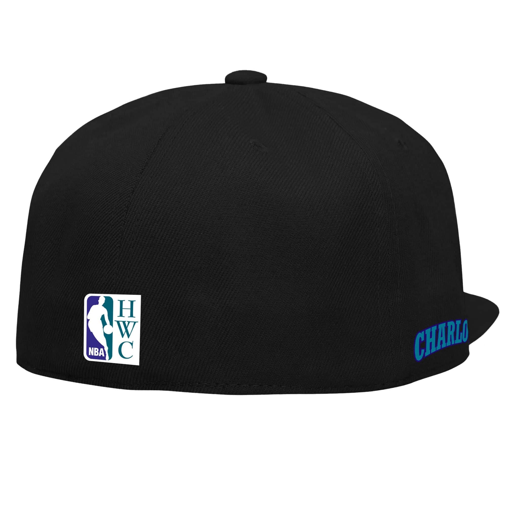 Бейсболка Mitchell & Ness Logo History Fitted HWC Charlotte Hornets Hat