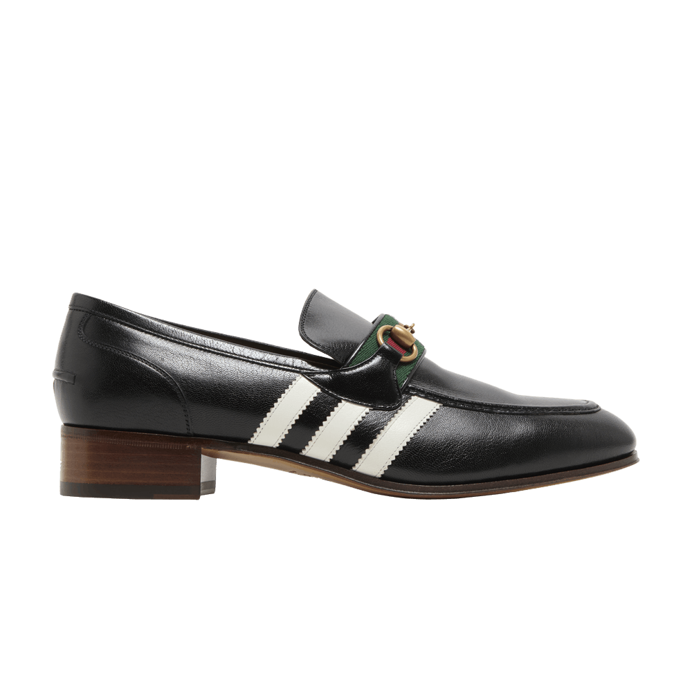 Кроссовки Adidas x Gucci Loafer 'Black Leather'