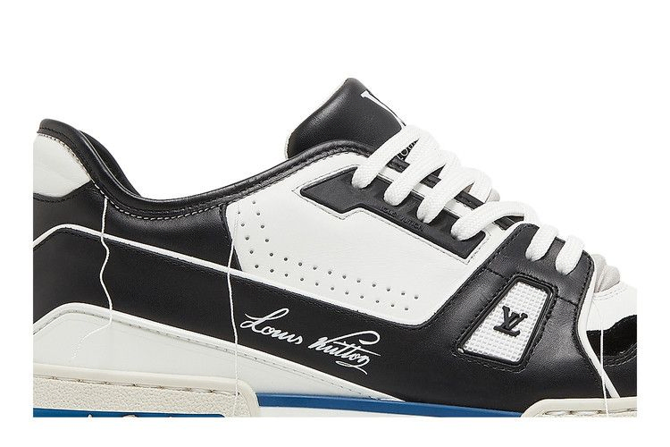 Кроссовки Louis Vuitton Trainer 'White Black Blue'