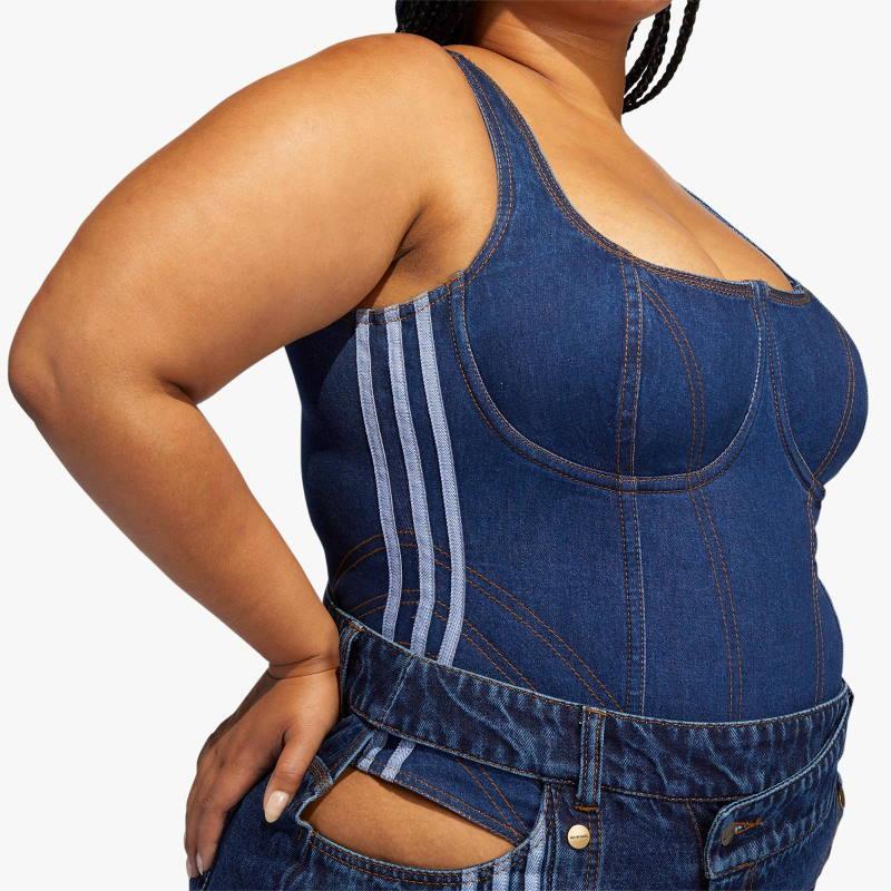 Боди adidas Ivy Park Denim Bodysuit (Plus Size) Dark Denim