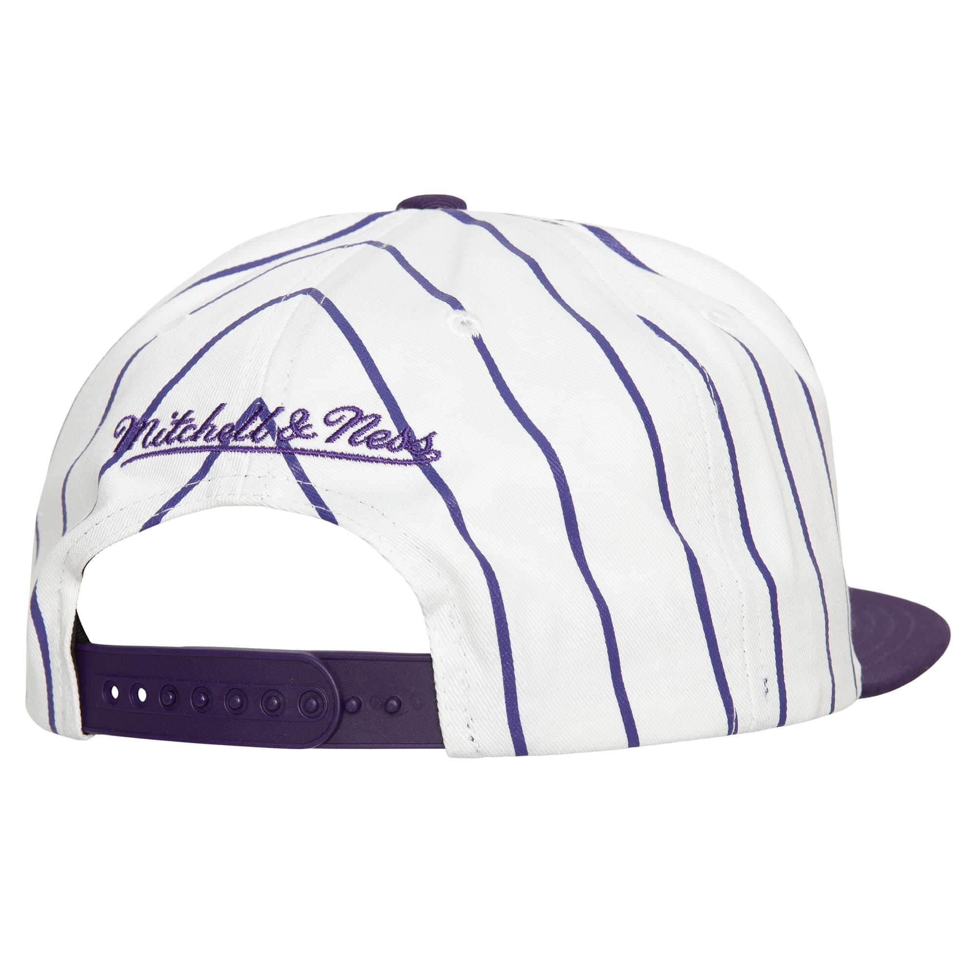 Бейсболка Mitchell & Ness Retro Pinstripe 2 Snapback HWC Los Angeles Lakers Hat