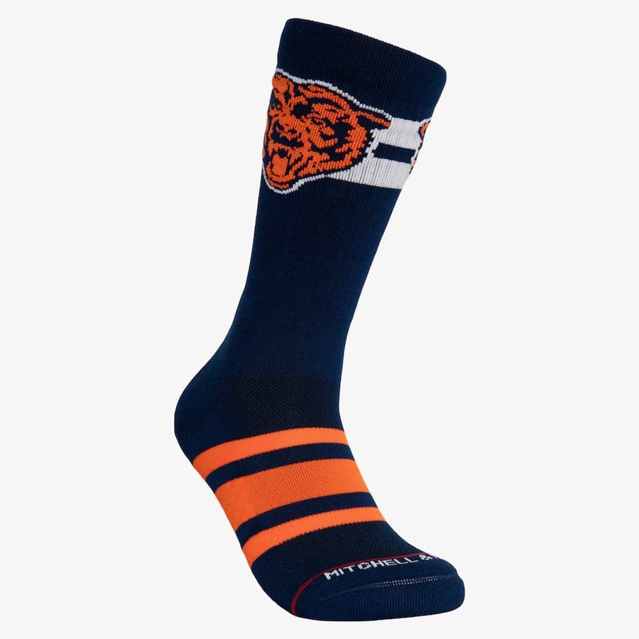 Спортивные носки Mitchell & Ness Chicago Bears Lateral Crew Socks