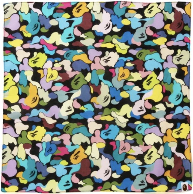 Бандана BAPE Multi Camo Bandana Black