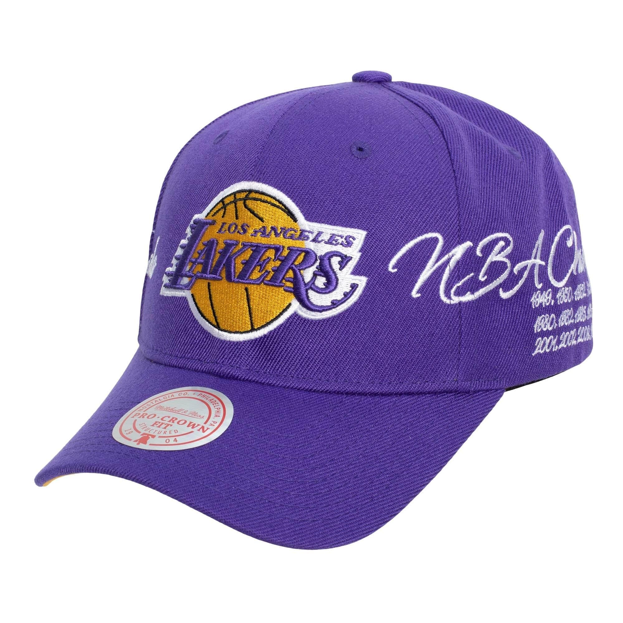 Бейсболка Mitchell & Ness Champ Wrap Pro Snapback Los Angeles Lakers Hat