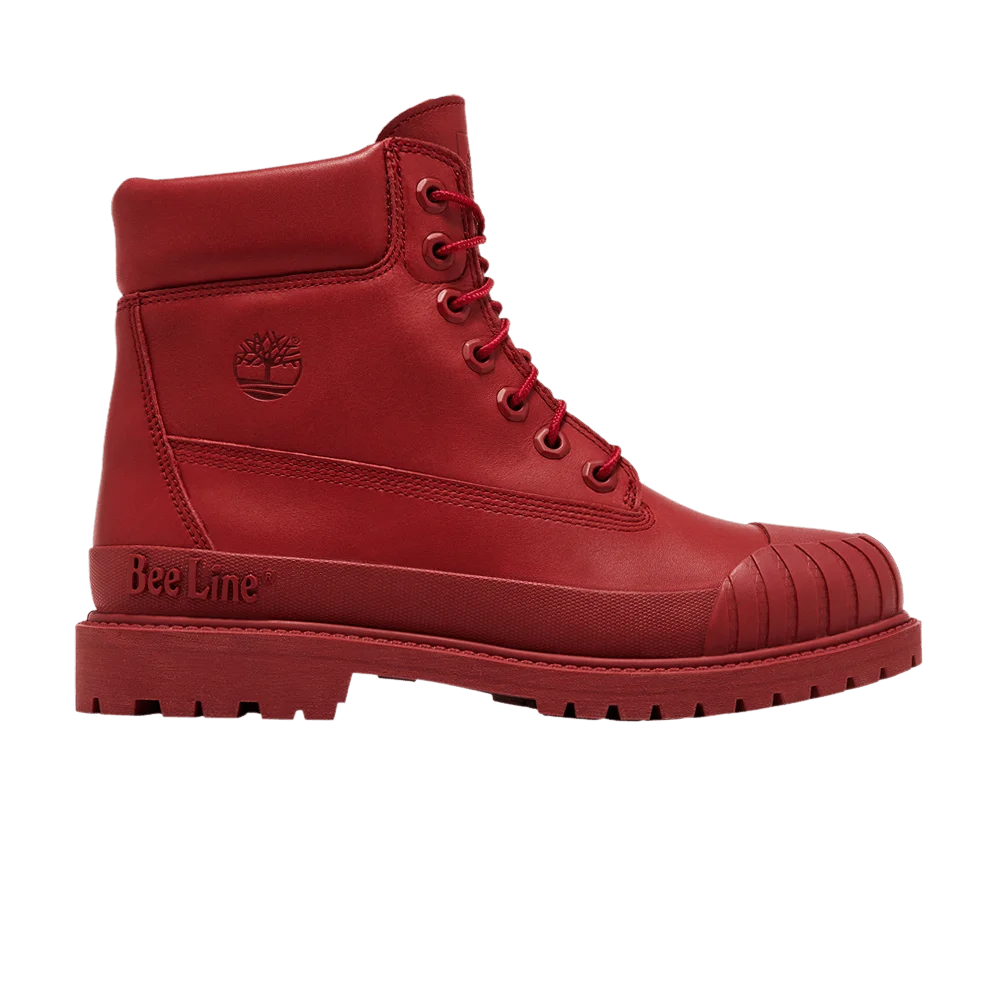 Bee-Line-x-Timberland-Wmns-6-Inch-Rubber-Toe-Waterproof-Boot-Red