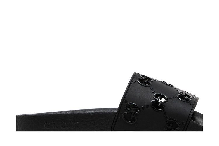 Кроссовки Gucci Wmns Rubber GG Slide 'Black'