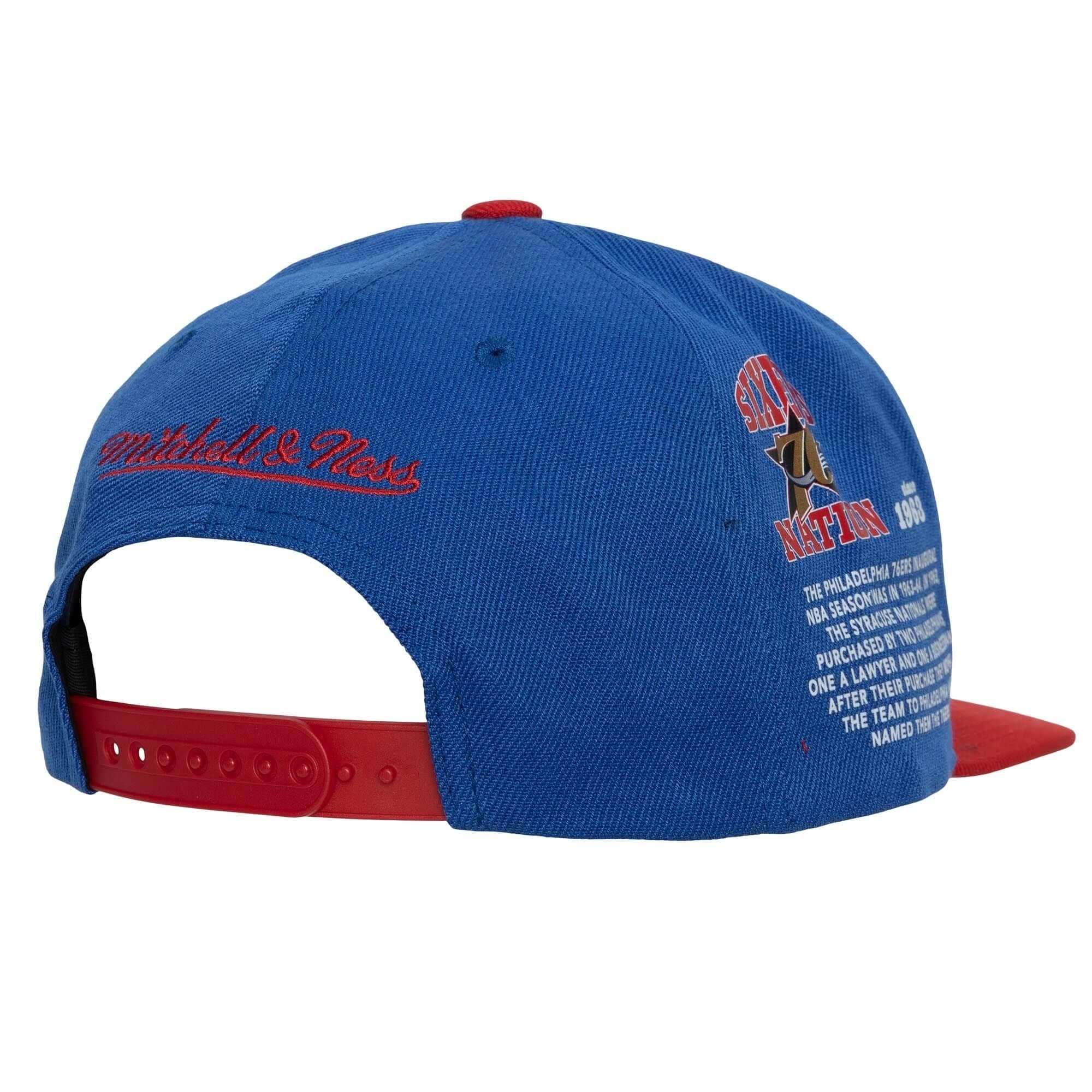 Бейсболка Mitchell & Ness Team Origins Snapback HWC Philadelphia 76ers