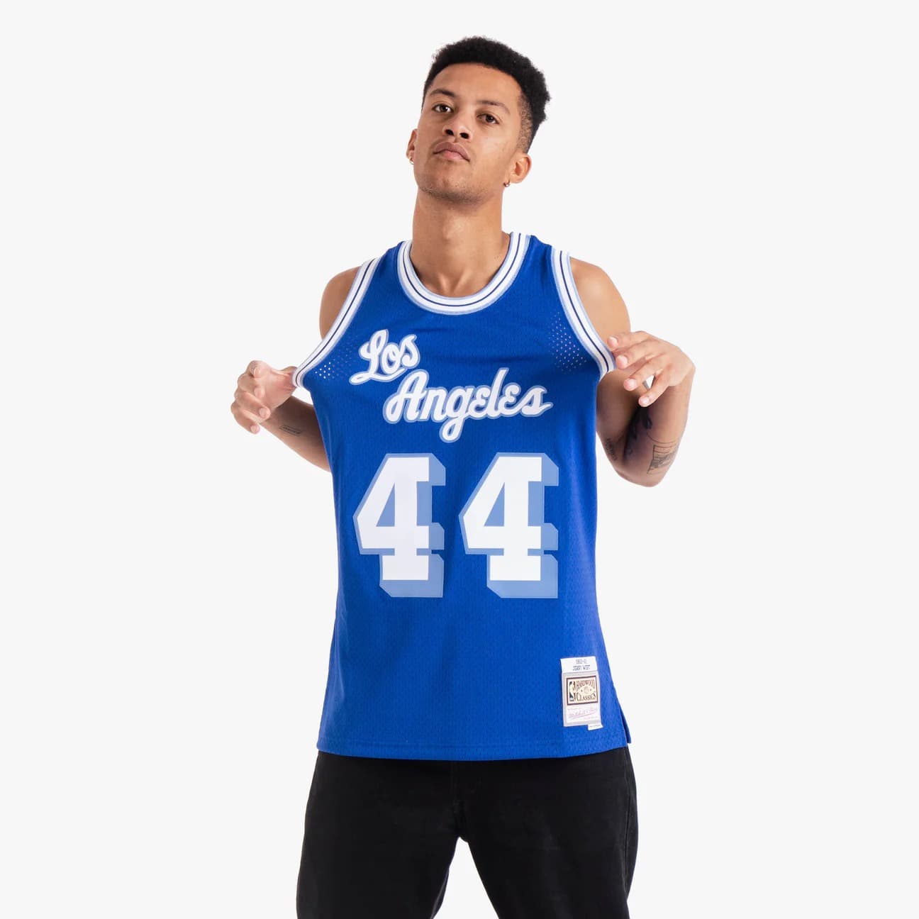 1960-61-Los-Angeles-Lakers-Jerry-West-44-Swingman-Hardwood-Classics-Blue-Jersey-1