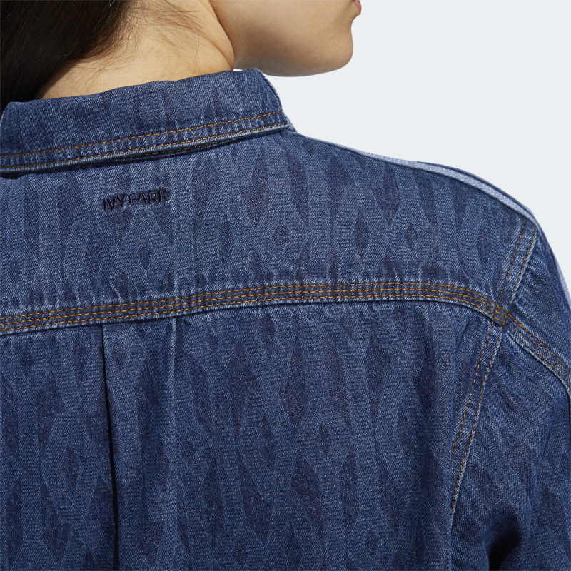Рубашка adidas Ivy Park Monogram Denim Shirt (All Gender) Dark Denim