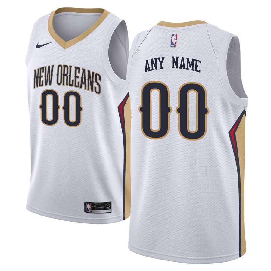 Баскетбольная джерси 2019-20 New Orleans Pelicans Swingman Custom White Association Edition