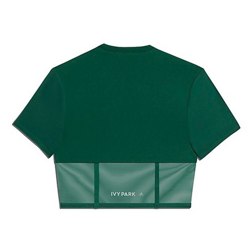Спортивный топ adidas Ivy Park Corset Crop Top Dark Green