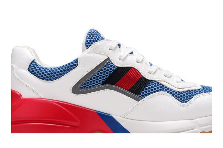 Кроссовки Gucci Rhyton 'White Blue Red Reflective'
