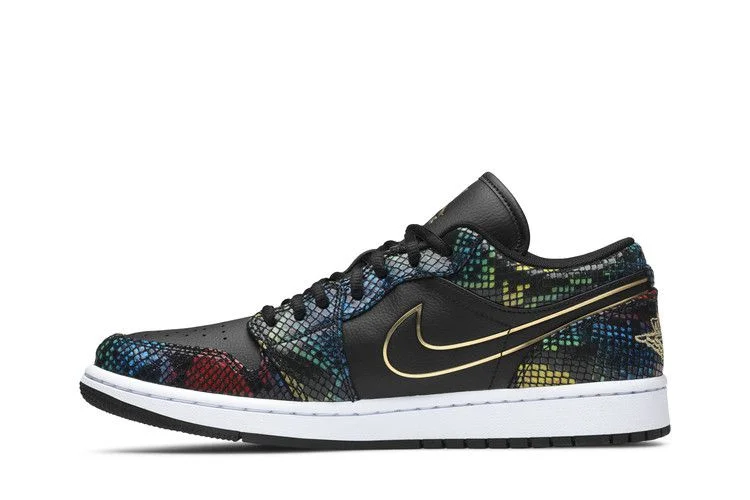 Кроссовки Wmns Air Jordan 1 Low 'Multi Snakeskin'