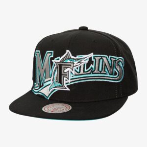 Mitchell-Ness-Black-Florida-Marlins-Day-4-Cooperstown-Collection-Snapback-Hat-300x300
