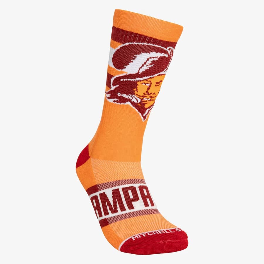 Спортивные носки Mitchell & Ness Tampa Bay Buccaneers Hail Mary Crew Socks