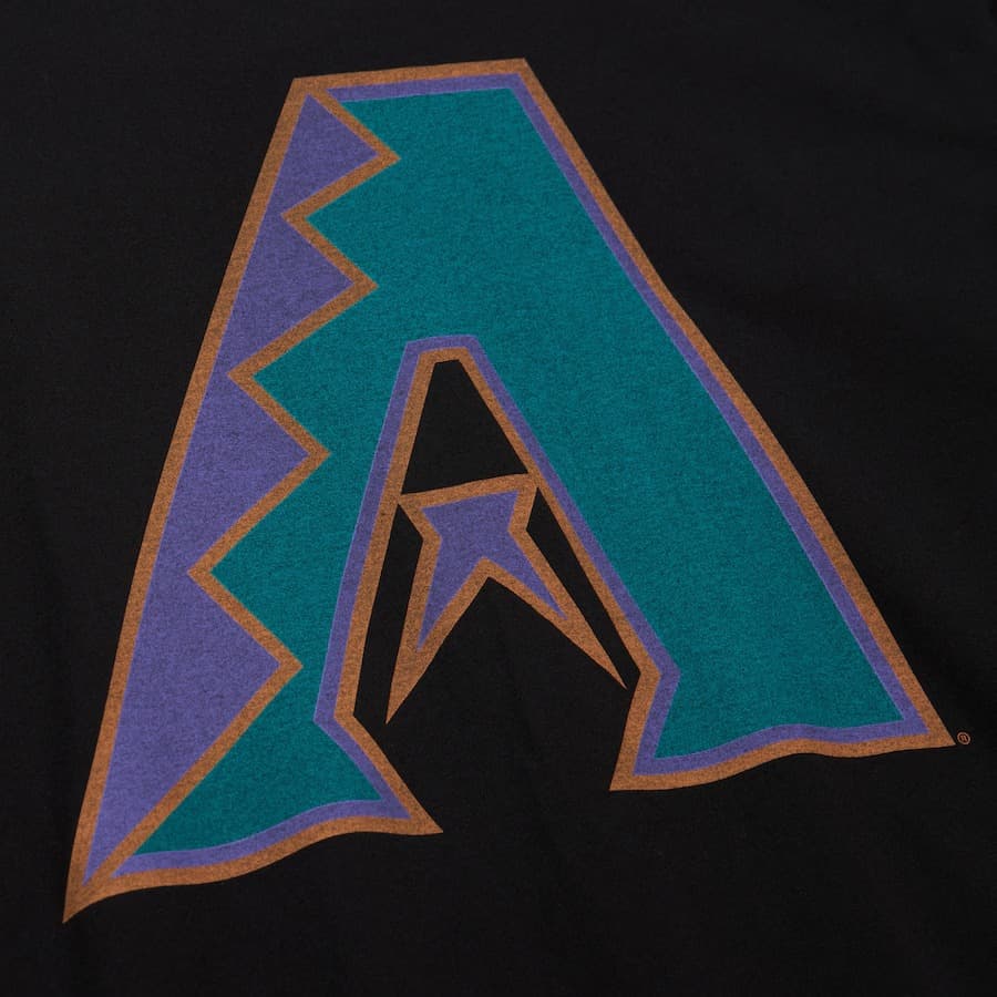 Футболка Mitchell & Ness Black Arizona Diamondbacks Oversized Vintage T-Shirt