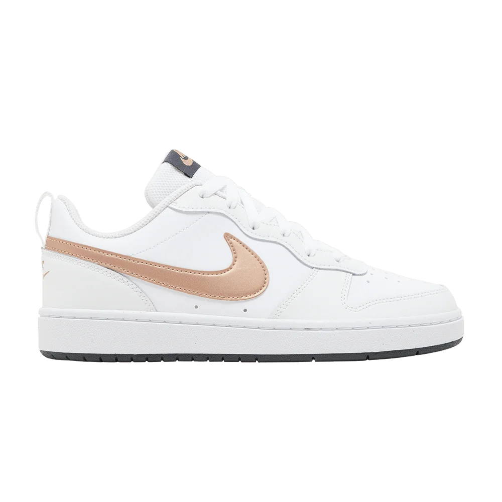 Krossovki-Nike-Court-Borough-Low-2-GS-White-Metallic-Red-Bronze