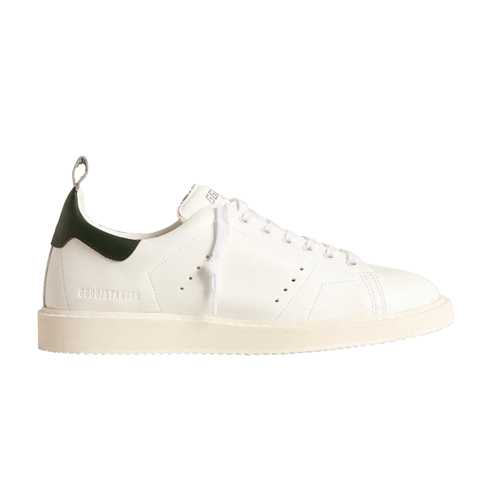 Krossovki-Golden-Goose-Starter-White-Green