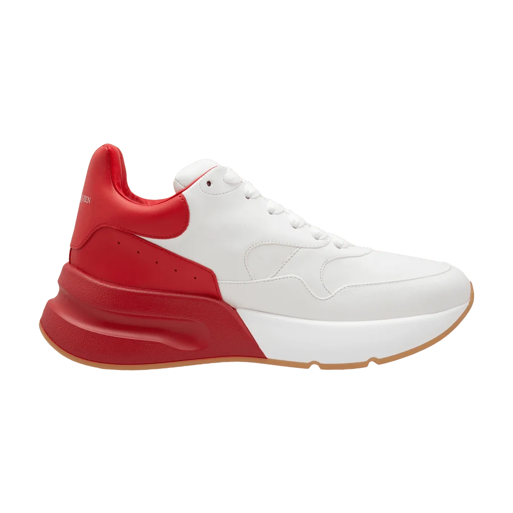 Krossovki-Alexander-McQueen-Oversized-Runner-White-Red