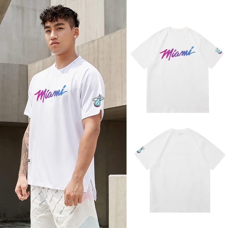Футболка Ehot Miami Neon Gradient White T-Shirt