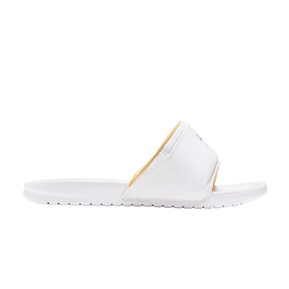 Nike Benassi JDI Fanny Pack Slides 'White Topaz Gold'