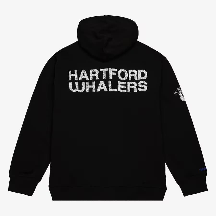 Худи Mitchell & Ness Black Hartford Whalers Team OG Fleece Pullover Hoodie