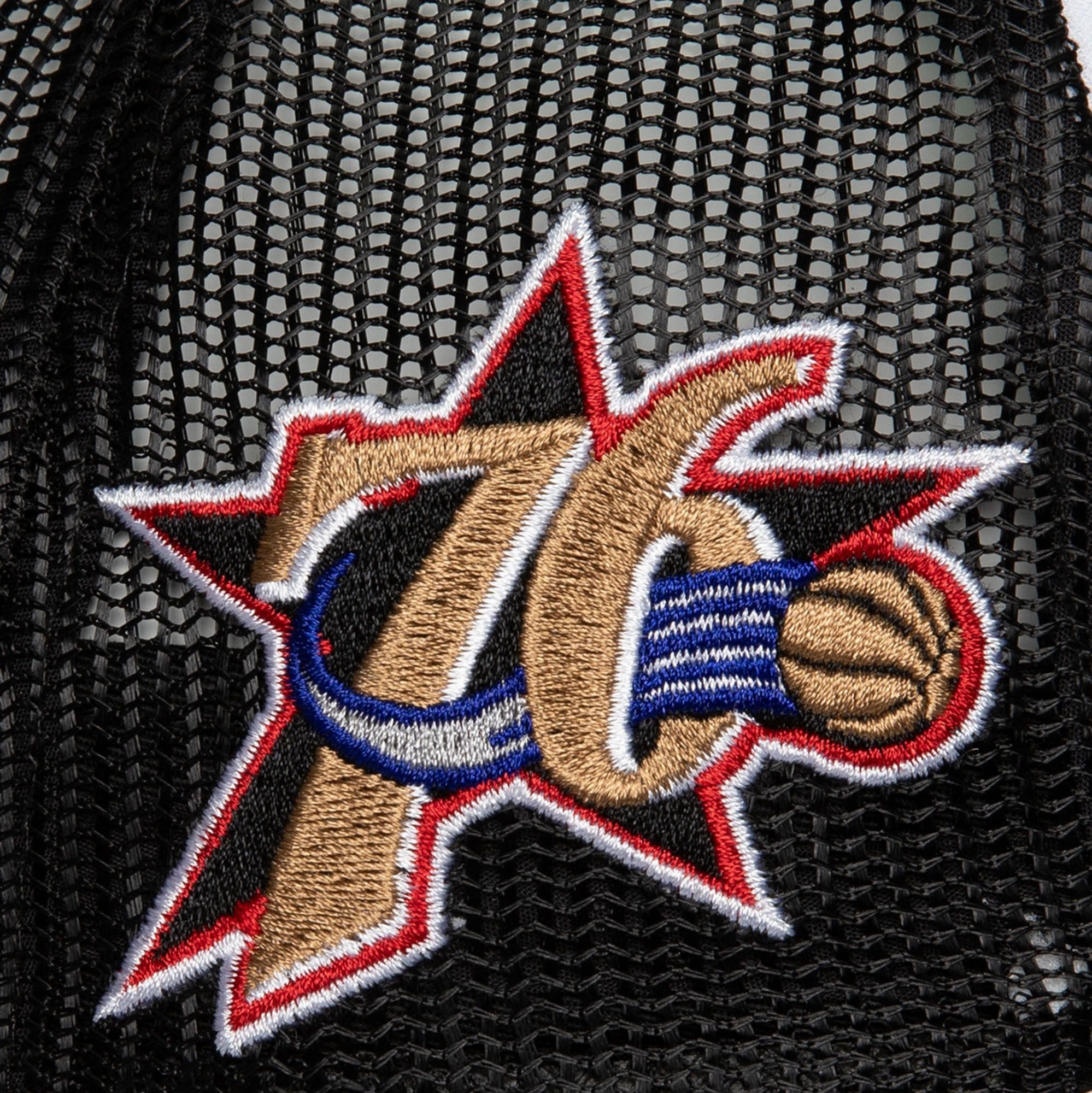 Бейсболка Mitchell & Ness Blocker Trucker HWC Philadelphia 76ers